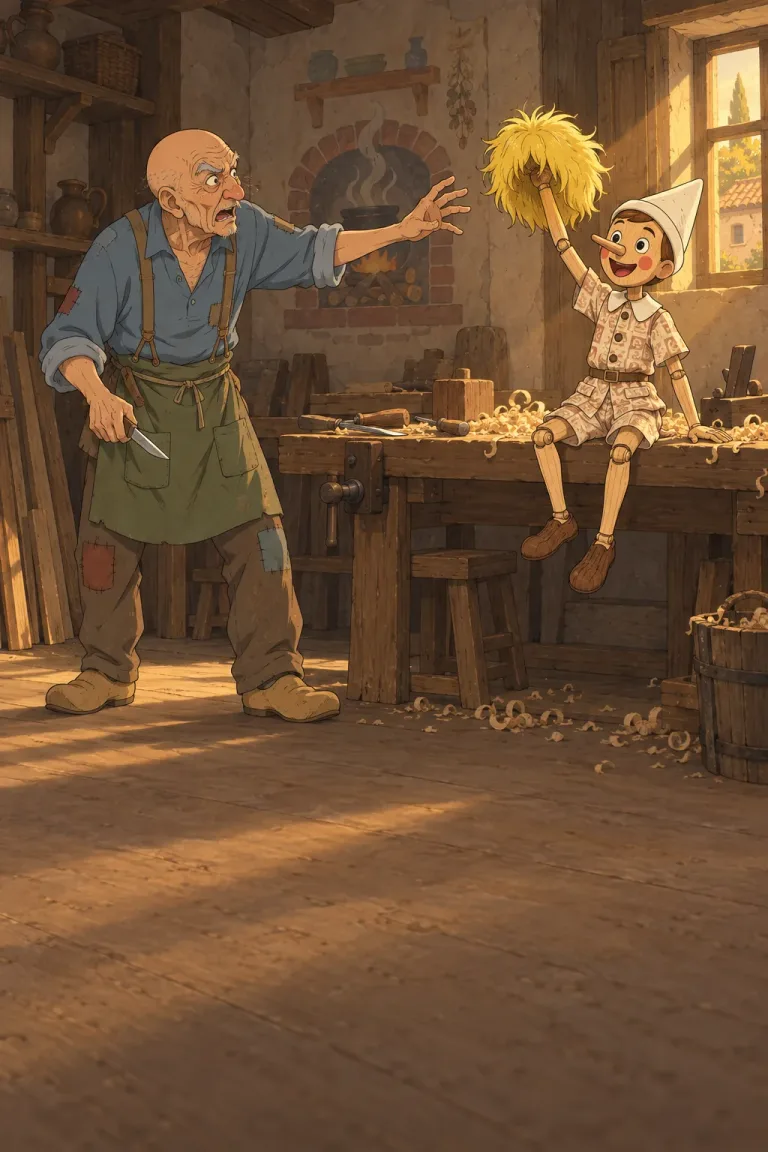 Illustration for The Log That Talked