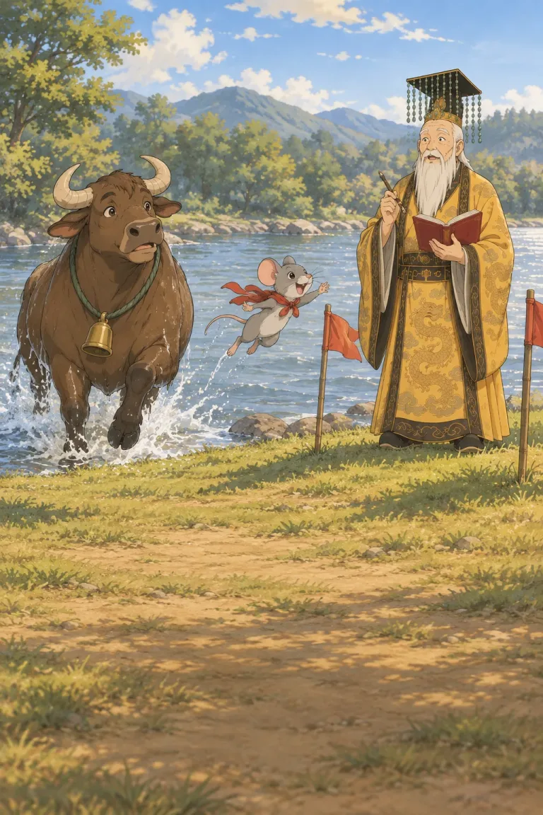 Illustration for A Ride on the Ox
