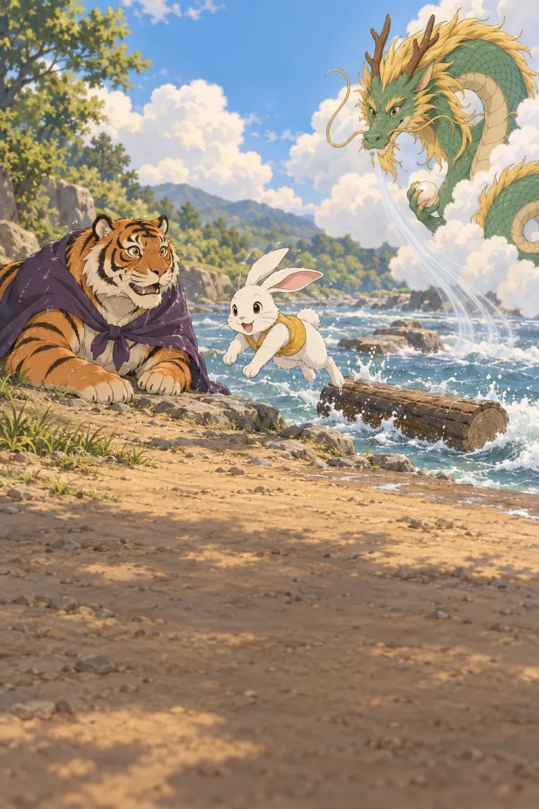 Illustration for The Kind Dragon