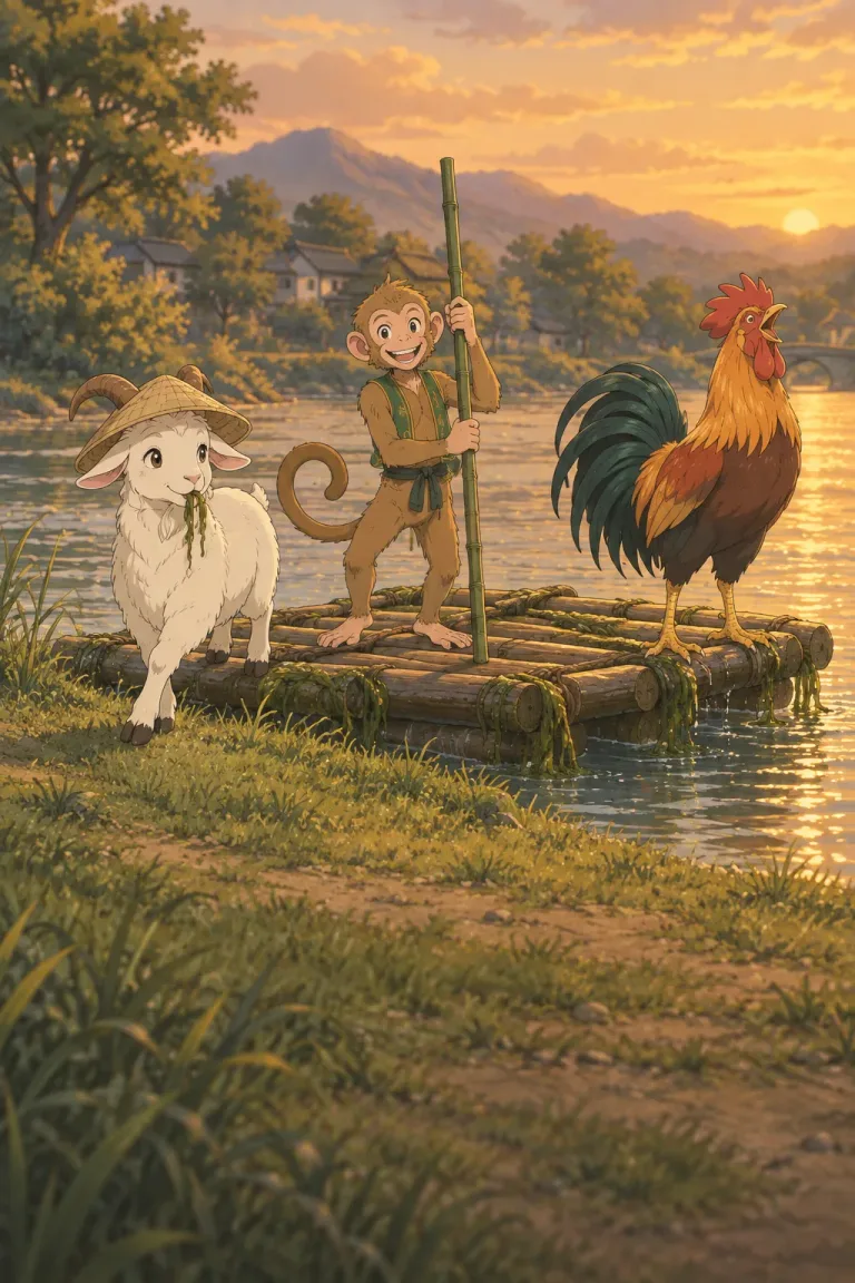 Illustration for The Snake and the Raft