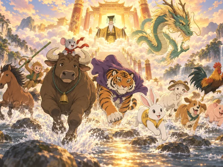 Illustration for The Great Race: The Twelve Animals