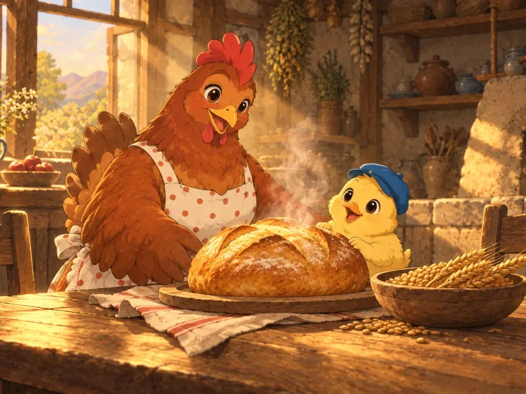 Illustration for The Little Red Hen